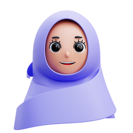 Hijab  3D Icon