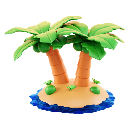 Ilha  3D Icon