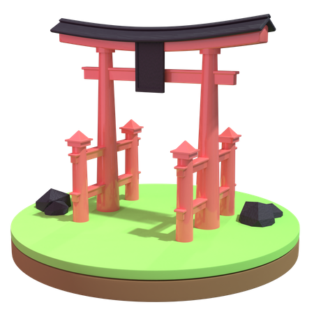 Japão  3D Illustration