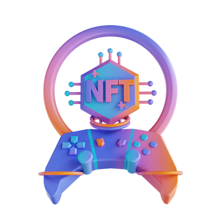 Jeu nft  3D Illustration