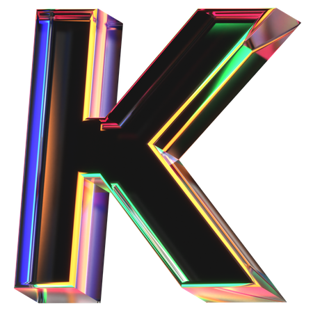 Buchstabe k  3D Icon