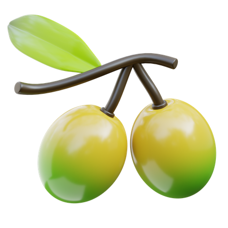 Olive  3D Icon