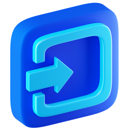 Login  3D Icon