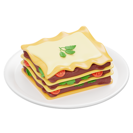 Lasagna  3D Icon