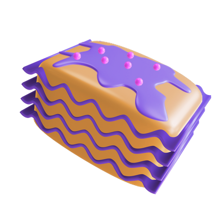 Lasagna  3D Illustration