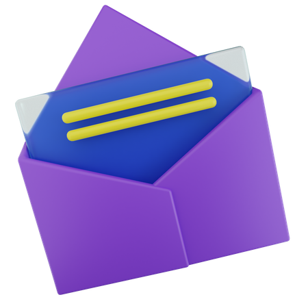 우편  3D Icon