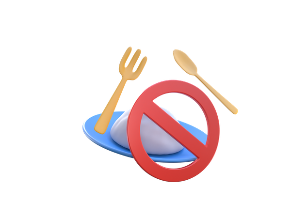 No Eat  3D Icon