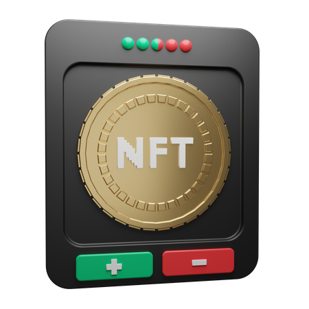 NFT  3D Illustration