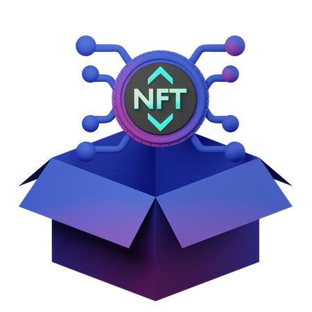 NFT-Box  3D Illustration