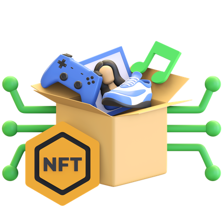 NFT-Box  3D Illustration