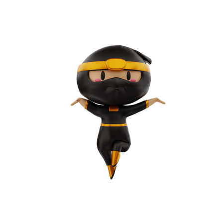 Ninja  3D Illustration