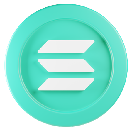 Solana  3D Icon