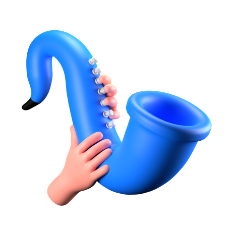 Saxofón  3D Icon