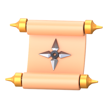 Scroll  3D Icon