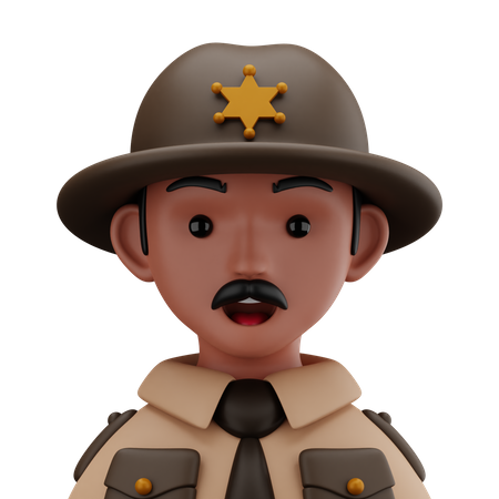 Sheriff  3D Icon