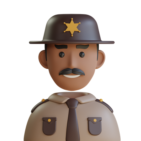 Sheriff  3D Icon