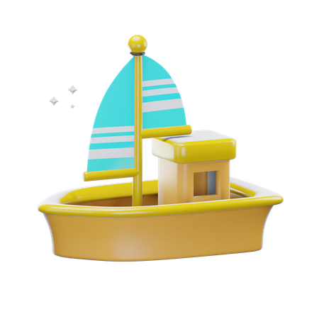 Ship  3D Icon