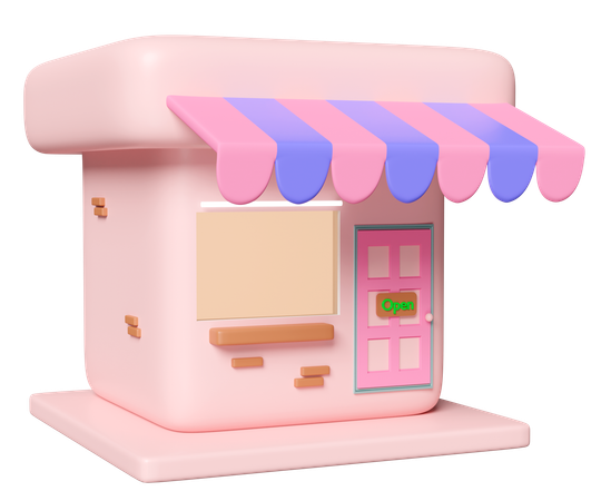 店  3D Icon