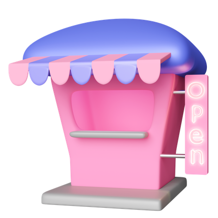 店  3D Icon