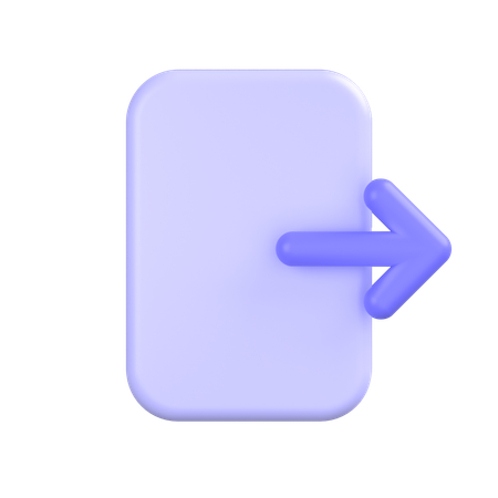 로그아웃  3D Icon