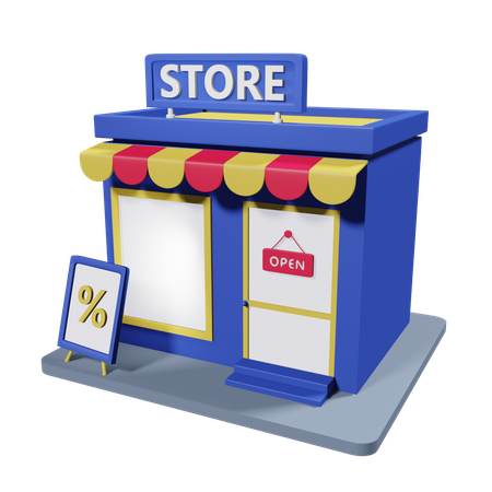 Store  3D Icon