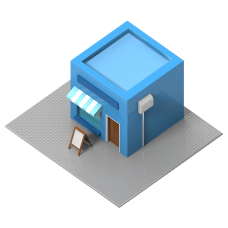 Store  3D Illustration