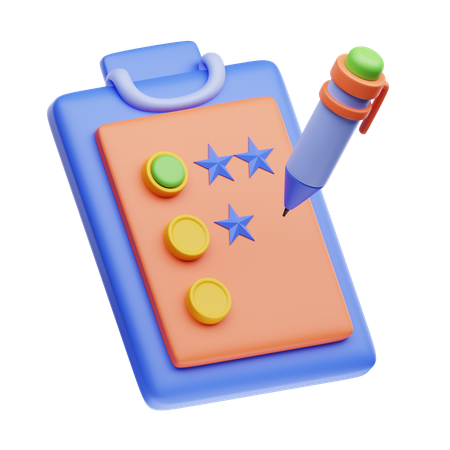 Survey  3D Icon