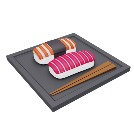 Sushi  3D Illustration