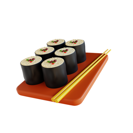 Sushi  3D Icon