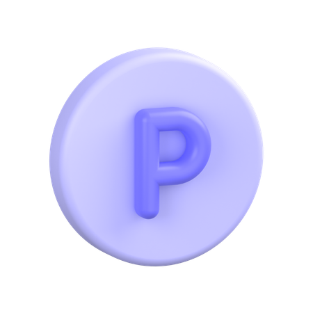 P 기호  3D Icon