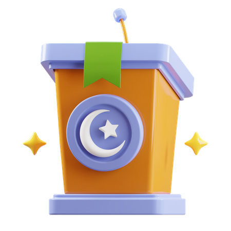 Podium  3D Icon