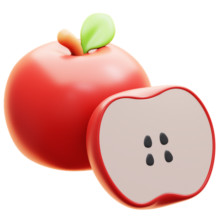 Pomme  3D Icon