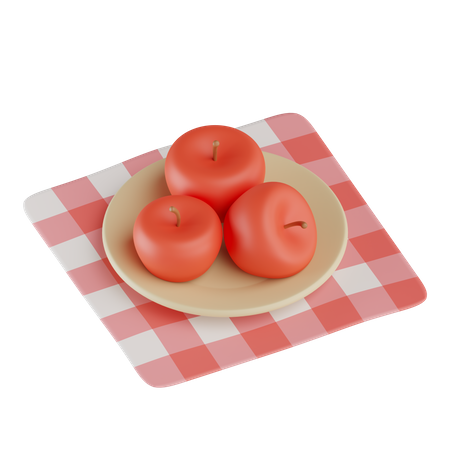 Pomme  3D Icon