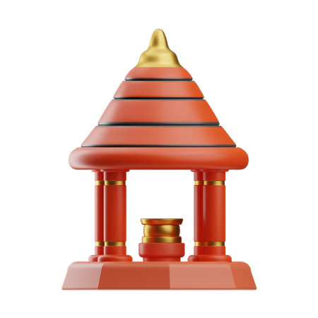 Pagoda  3D Icon