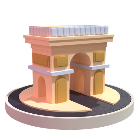 Paris  3D Illustration