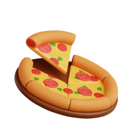 Pizza  3D Icon