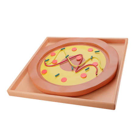 Pizza  3D Illustration