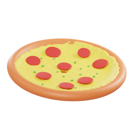 Pizza  3D Illustration