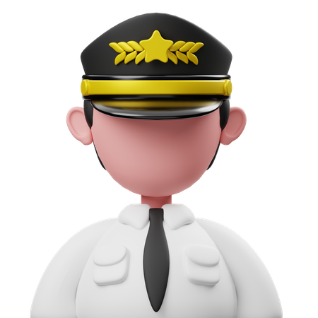 Piloto  3D Icon