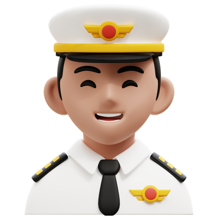 Piloto  3D Icon