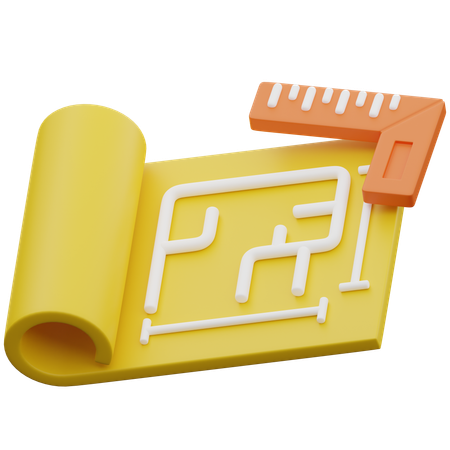 Plan  3D Icon