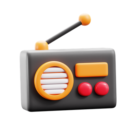 Rádio  3D Icon