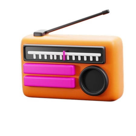 Rádio  3D Icon