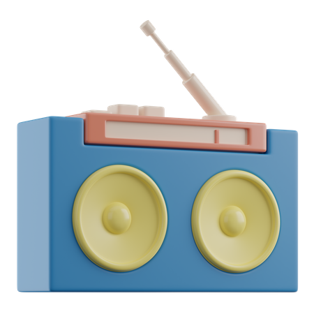 Rádio  3D Illustration