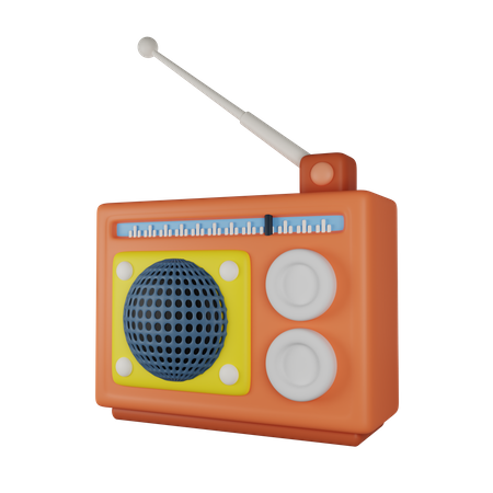 Rádio  3D Illustration