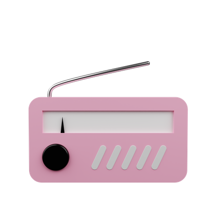 Rádio  3D Illustration