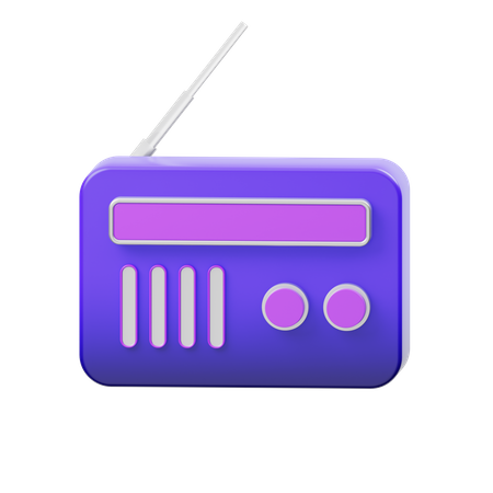 Rádio  3D Icon