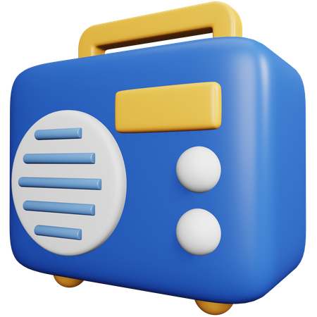 Rádio  3D Icon