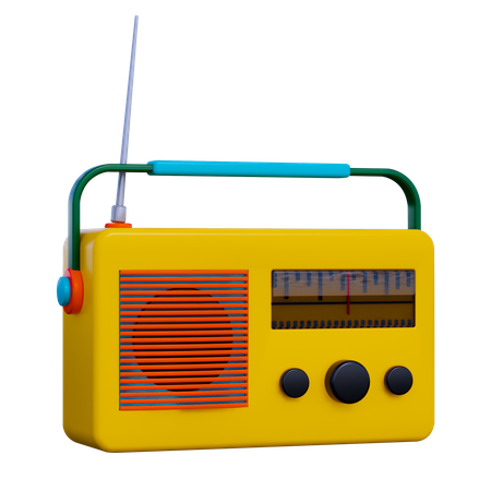 Rádio  3D Icon