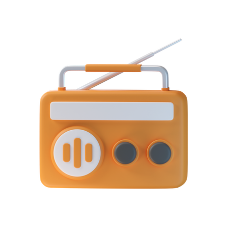 Rádio  3D Icon